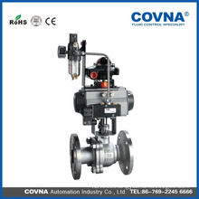 COVNA pneumatic flanged type ball valve with air filter of JIS standard